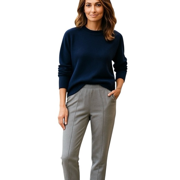 Everlane The Dream Pant Organic Cotton Blend Pull On Grey Size XL - Picture 2 of 15